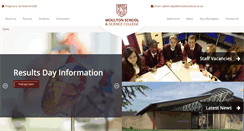 Desktop Screenshot of moultonschool.co.uk